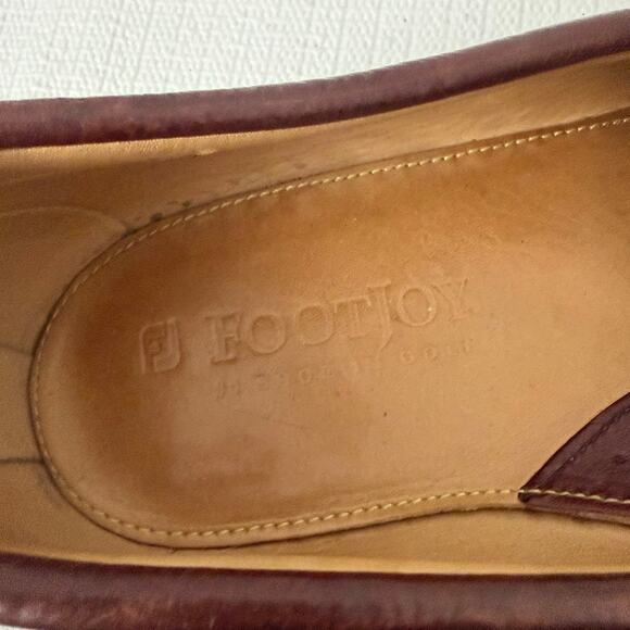 FootJoy Loafers Mens Size 11.5 D Brown Leather Vintage Tassel Dress Made In USA